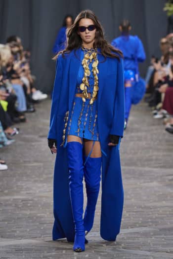 Electric Blue outfit at David Koma fashion Week SS23