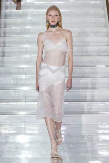 Sheer white dress at Missoni Milan Fashion Week SS23 2022
